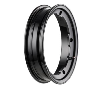 Cerchio in lega tubeless SIP PERFORMANCE MY 2.10-10 nero lucido per Vespa 50/ 50 special/ ET3/ PX125-200/ P200E/ Rally 180-200/ T5/ GTR/ TS/ Sprint