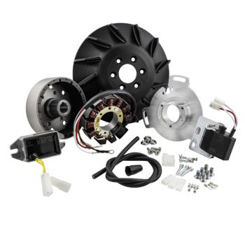 Accensione elettronica SIP PERFORMANCE ROAD "Black Edition" cono 17mm, 1.66Kg, AC, anticipo fisso per Vespa 125 VNA/VNB/GT/GTR 1° /Super/TS 1°/150 VBA/VBB/GL