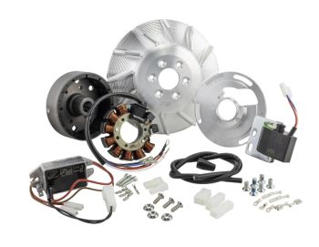 Accensione elettronica SIP PERFORMANCE SPORT cono 17mm, 1.66Kg, DC, anticipo variabile per Vespa 125 VNA/VNB/GT/GTR 1° /Super/TS 1°/150 VBA/VBB/GL