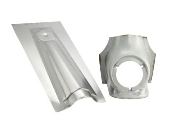 Nasello in lamiera stemma esagonale per Vespa 125 GTR/​TS/​150 Sprint/​V/​Rally