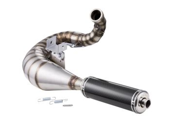 Marmitta espansione SIP Performance R2 Design by NORDSPEED silenziatore in carbonio, lato sinistro per Vespa PX200/ P200E/ Rally 200