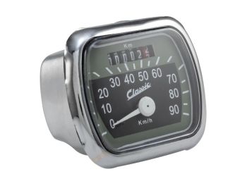 Contachilometri SIP scala 90km/h fondo verde/nero per Vespa 125 V30-33/VM/VN/ACMA/150 VL adatto anche per Vespa 125 VM/VN/150 VL3/ACMA