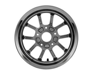 Cerchio anteriore SIP SERIES PORDOI 2.50-10" nero cromo Vespa ET2, E 50-150T e Piaggio Zip SP