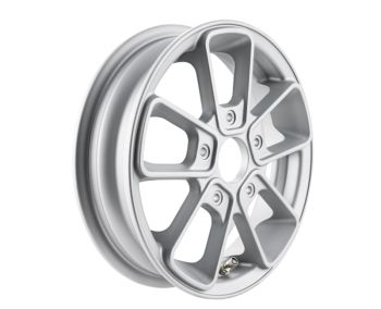 Cerchio anteriore SIP SERIES PORDOI 2.50-10" argento Vespa ET2, E 50-150T e Piaggio Zip SP
