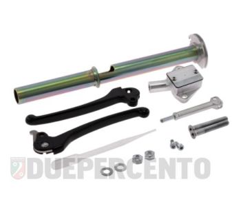 Kit pompa freno interno manubrio MOTORINO DIAVOLO, leve nere per Vespa PX120-200/ PE/ Lusso/ T5 Classic