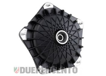Tamburo GRIMECA freno a disco NT, anteriore, Ø 16 mm, Modello nero con raggi neri per Vespa PK50-125/ XL/ XL2/ P200E 2°/ PX125-150E 2°/`98/ MY/ `11/ T5