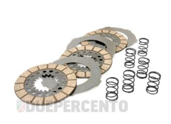 Dischi frizione SURFLEX per frizioni 6 molle, 3 dischi sughero, 3 infradischi, 6 molle, per Vespa 125 VN1T/ VNA2T/ 150 VL1-3T/ VB1T/ VGL1T