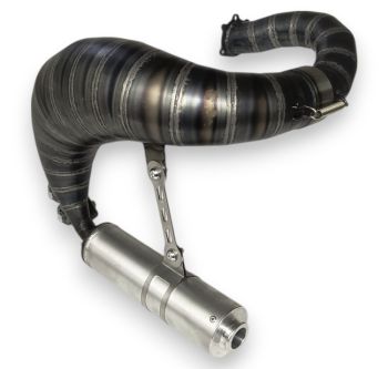 Marmitta espansione FRT per cilindro da competizione FRT BFA 150cc per Vespa 50/ 50 Special/ ET3/ Primavera/ PK50-125