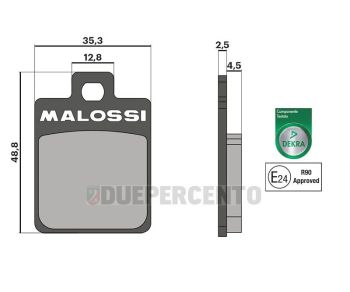 Pastiglie freno MALOSSI SPORT per pinza ZIP SP/ Vespa 50/ 125 LX/ Primavera - S14