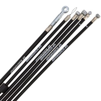 Kit cavi guaine SIP PERFORMANCE, PE Inliner, nero per Vespa PX125-150 E '98/ MY/ '11