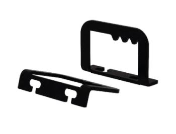 Ganci fissaggio tanica YGROS RACE neri per Vespa PX125-200/ P200E/ Rally/ TS/ GTR/ TS/ Sprint