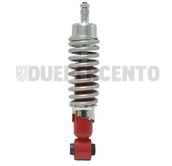 Ammortizzatore anteriore BCR Components, corpo rosso, molla grigia, per Vespa 50/ 50 special/ ET3/ Primavera/ PK