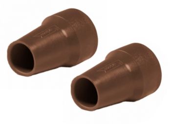 Piedini cavalletto in gomma Ø 22 mm ARIETE marrone per Vespa PX125-200/ PE200/ T5/ Cosa/ PK50-125