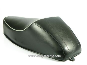 Sella monoposto, colore nero con bordino grigio per Vespa 50 Special