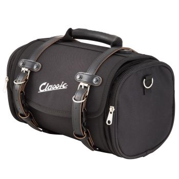 Borsa/valigia 10 L, SIP "Classic", piccola, nylon, nera per portapacchi Vespa/Lambretta