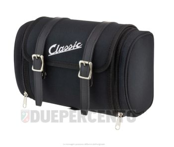 Borsa SIP "Classic" 25x17x15 cm, nylon, nera, per portapacchi Vespa/Lambretta