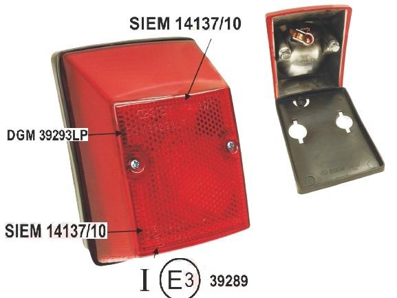 Siem Fanale Posteriore Vespa 50 Special Originale FANALE STOP