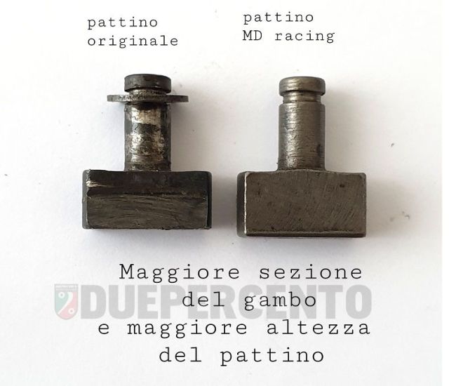 Pattini comando MD RACING selettore marce, per Vespa 50-125/PV/ET3/PK